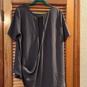 Dress shirt with open back detail